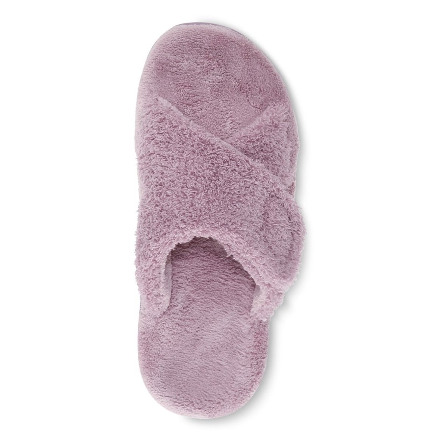Vionic Dusk Curly Terry Relax Slippers