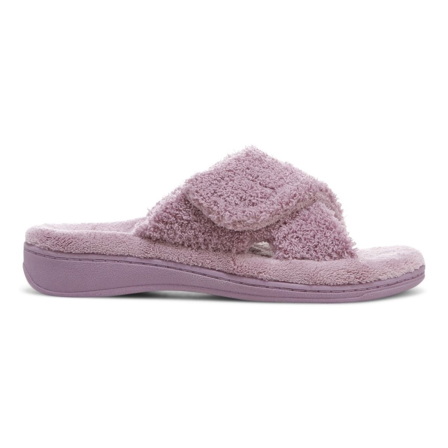 Vionic Dusk Curly Terry Relax Slippers