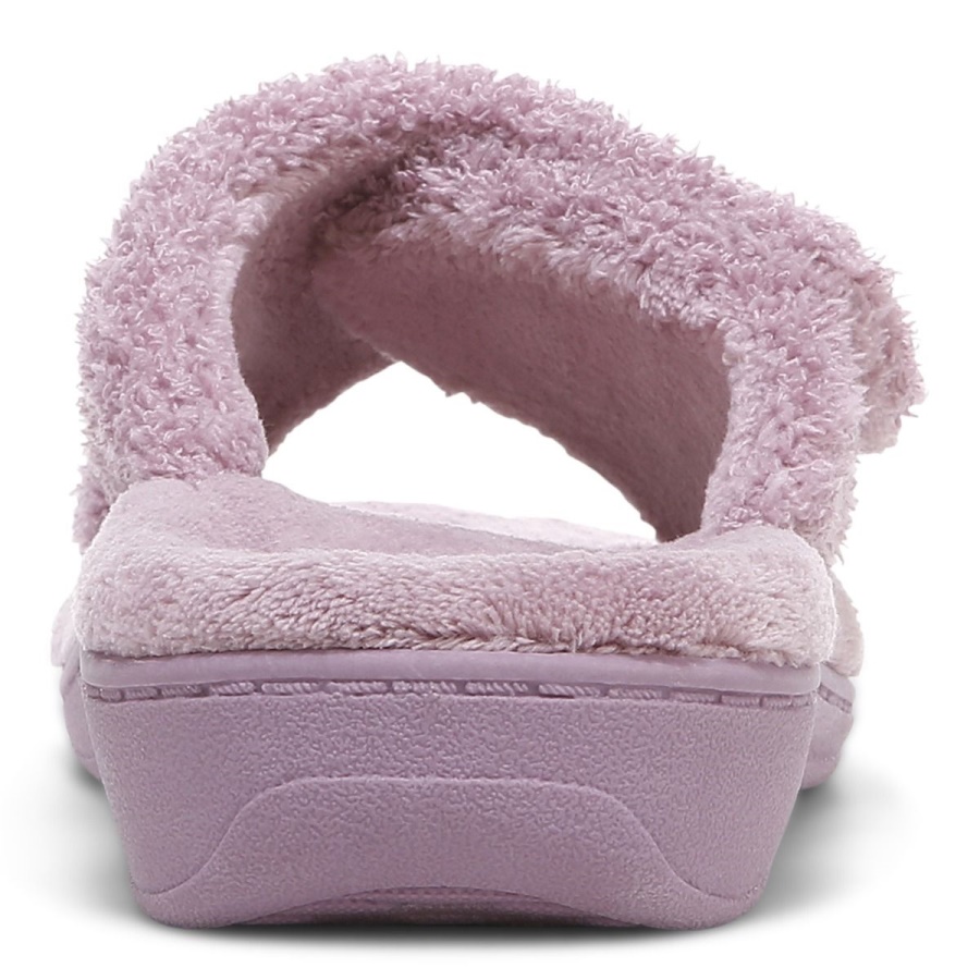 Vionic Dusk Curly Terry Relax Slippers