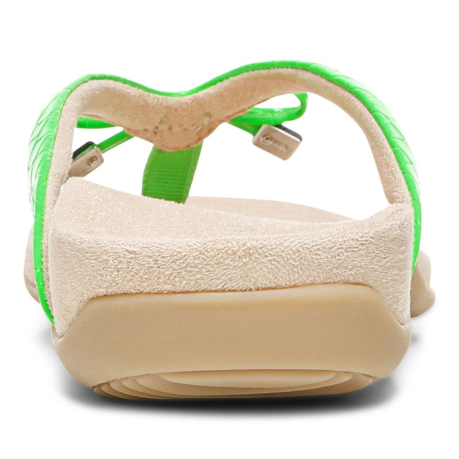 Vionic Electric Green Bella Toe Post Sandal