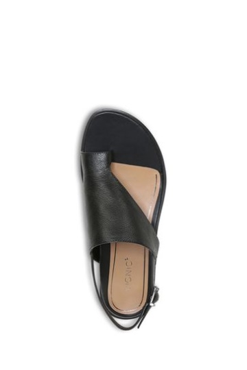 Vionic Ella Black Ankle Strap Sandals