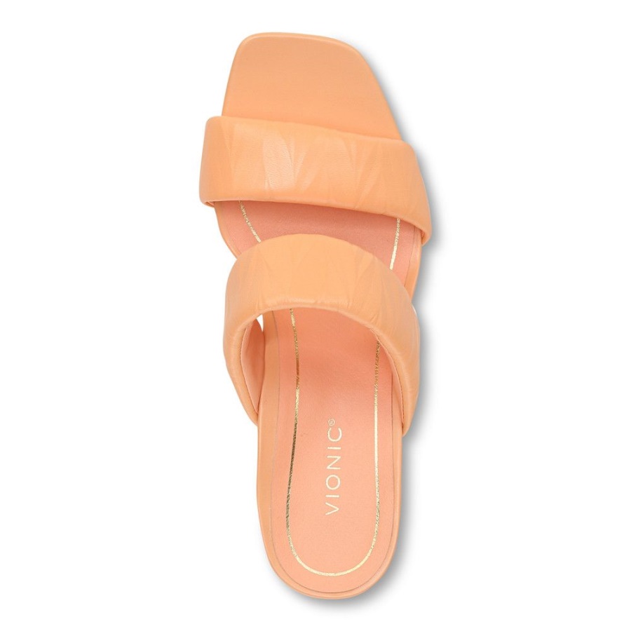Vionic Emaline Heeled Sandal Apricot