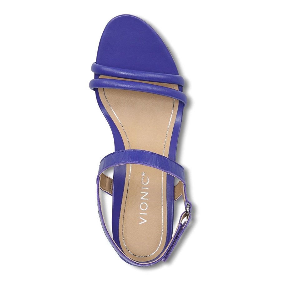 Vionic Emmy Wedge Sandal Royal Blue