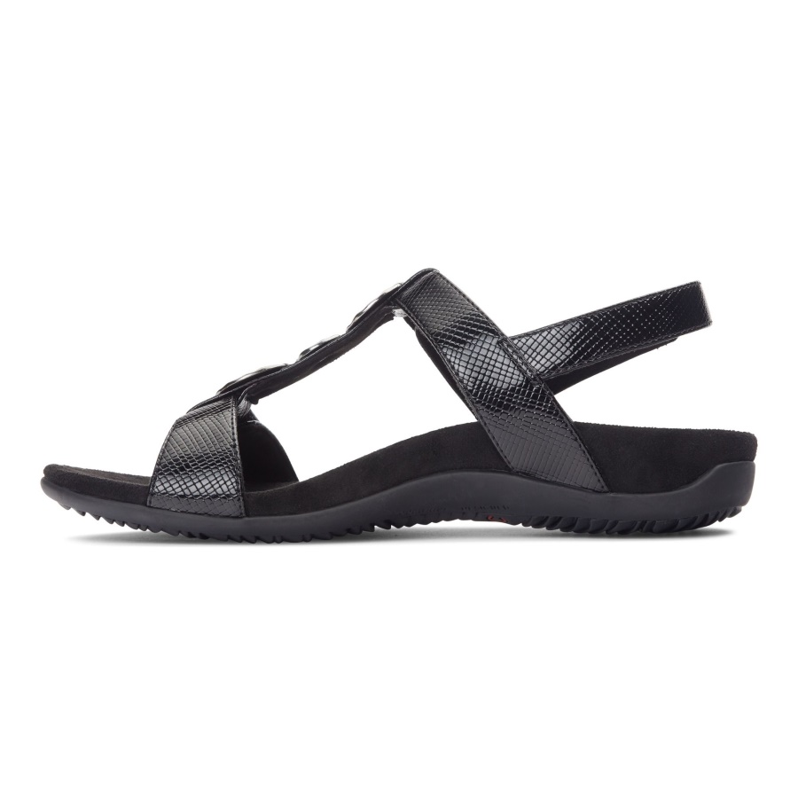 Vionic Farra Sandal Black Lizard