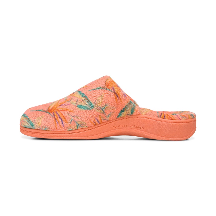 Vionic Gemma Mule Slippers Papaya