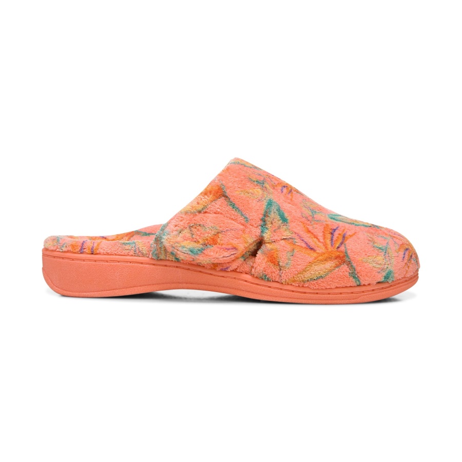 Vionic Gemma Mule Slippers Papaya