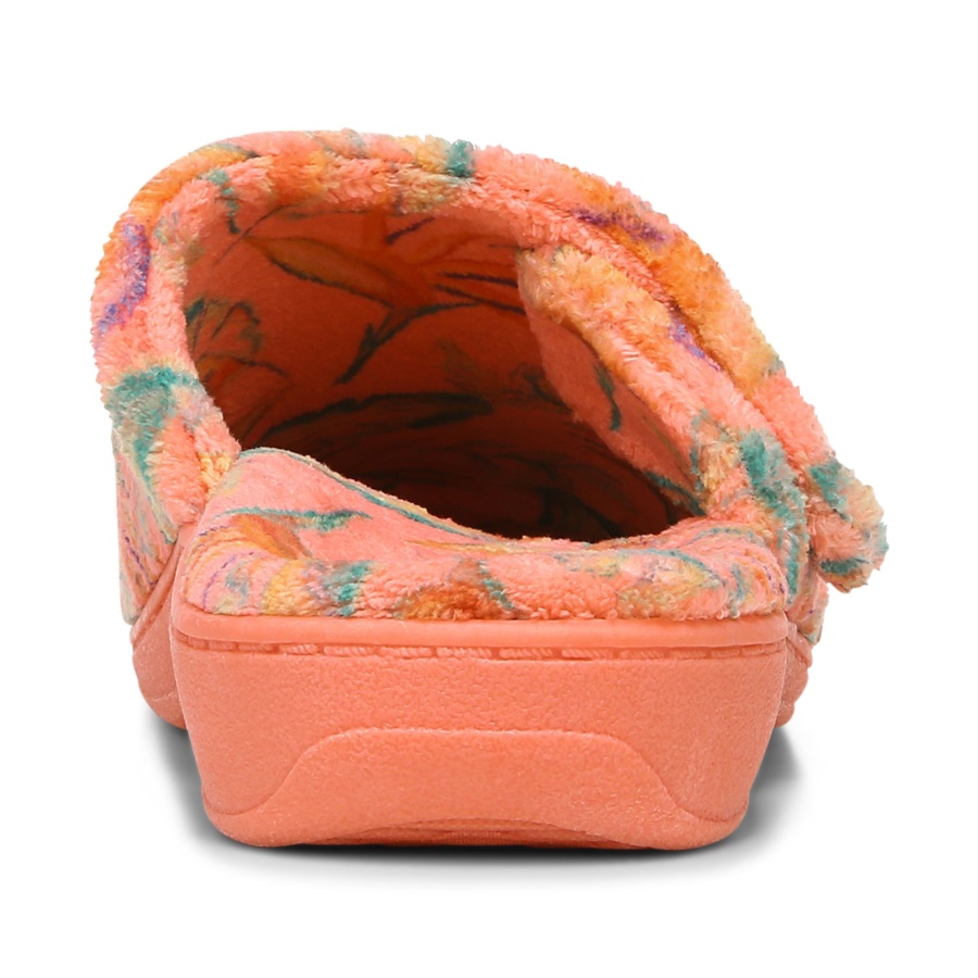 Vionic Gemma Mule Slippers Papaya