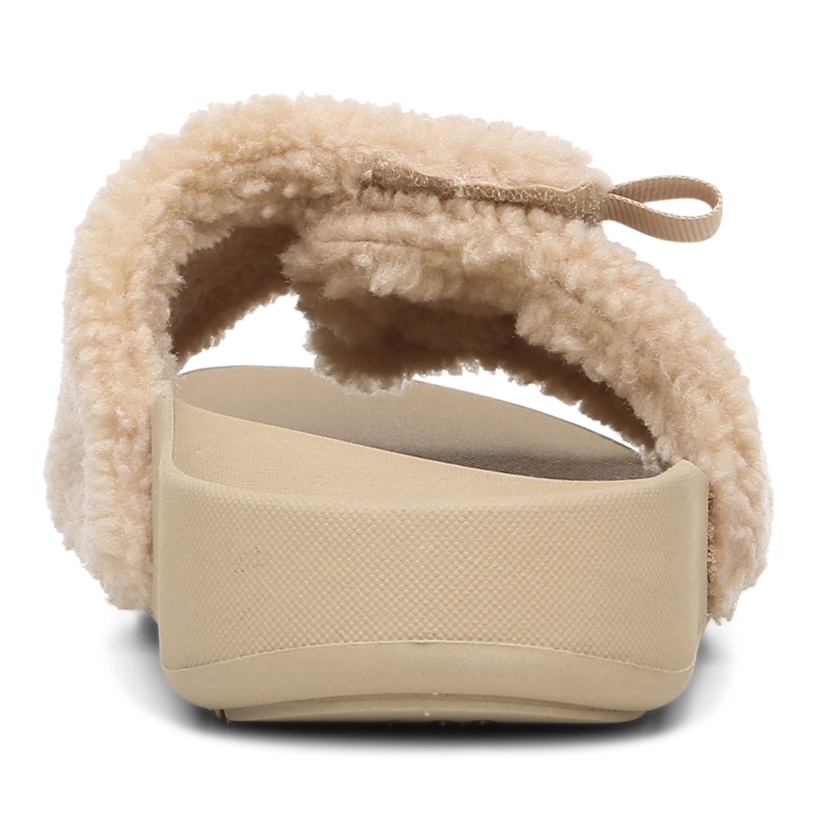 Vionic Ginger Shearling Keira Slide Sandal