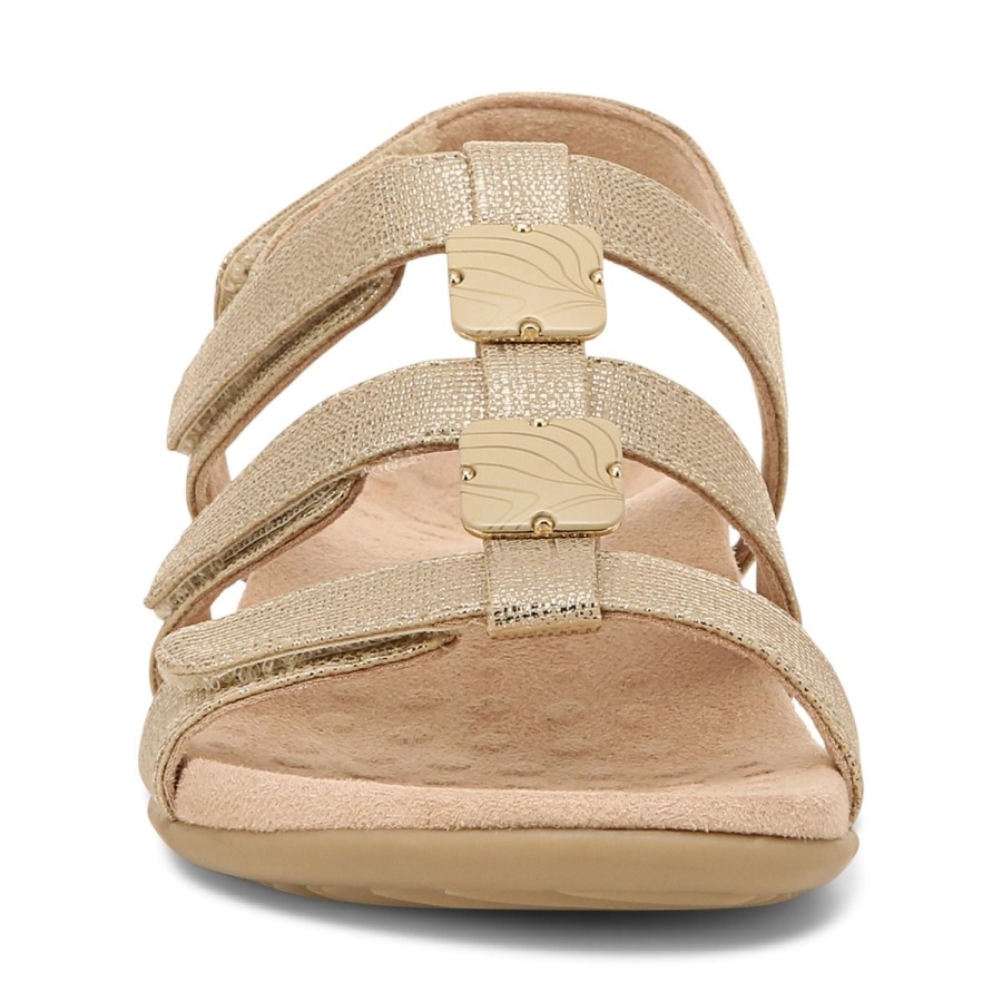 Vionic Gold Amber Adjustable Sandal