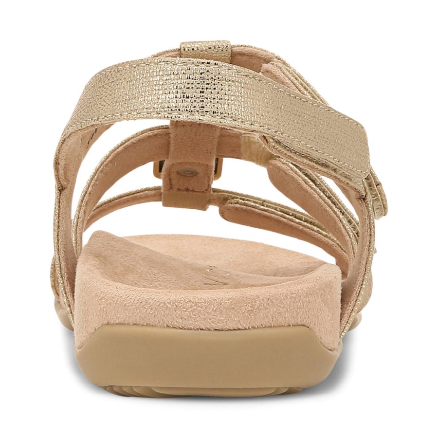 Vionic Gold Amber Adjustable Sandal