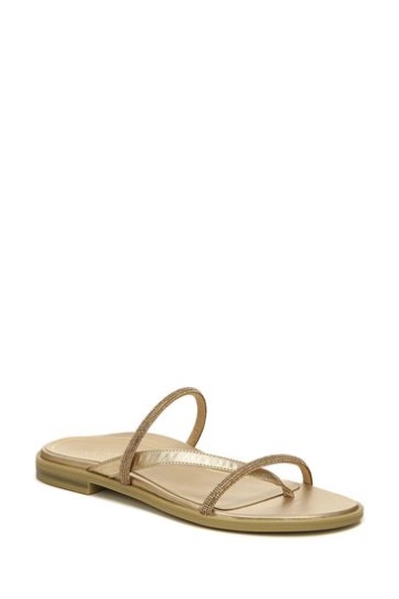 Vionic Gold Prism Slide Sandals