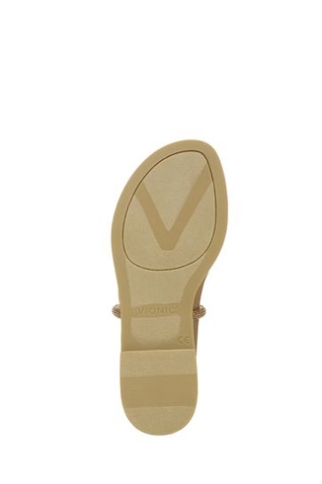 Vionic Gold Prism Slide Sandals