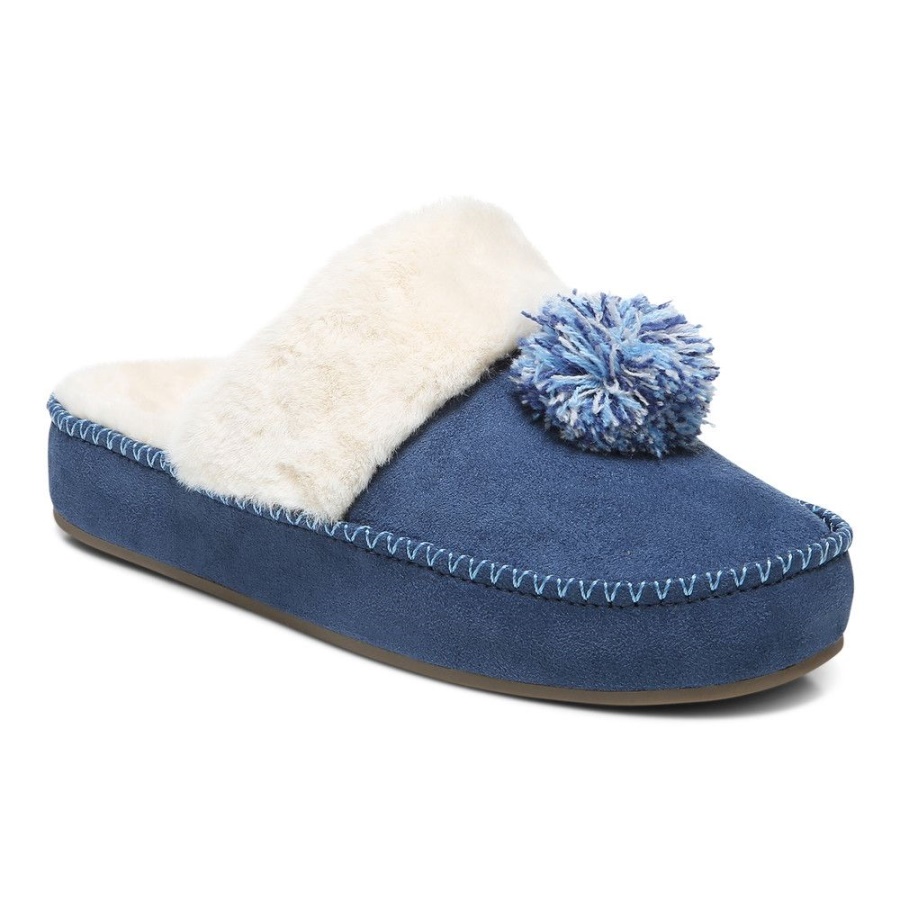 Vionic Grace Slipper Dark Blue