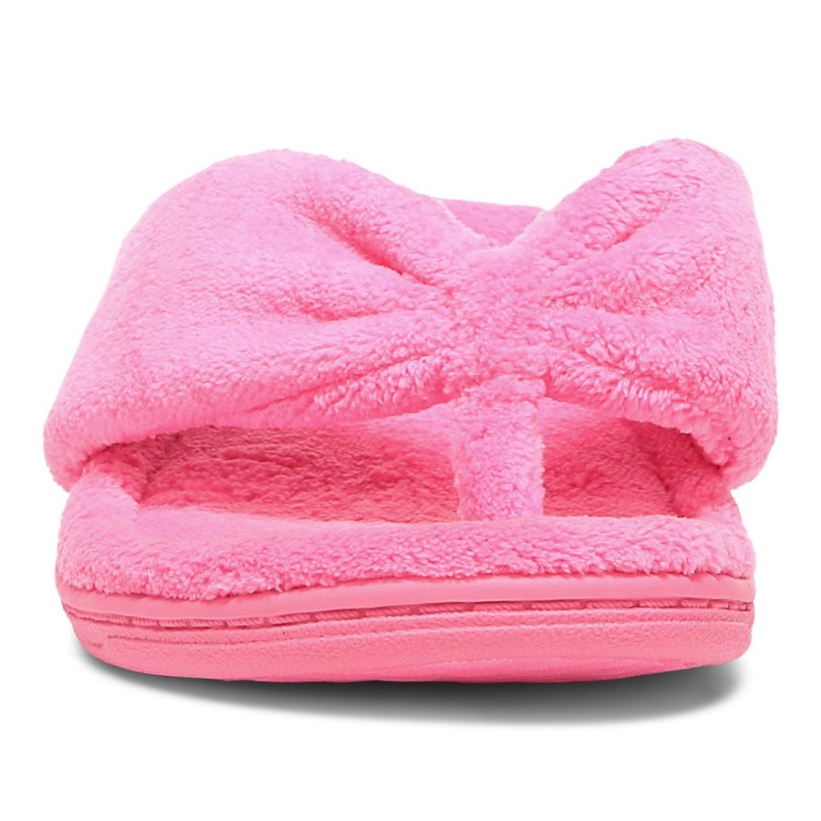 Vionic Gracie Toe Post Slipper Electric Pink