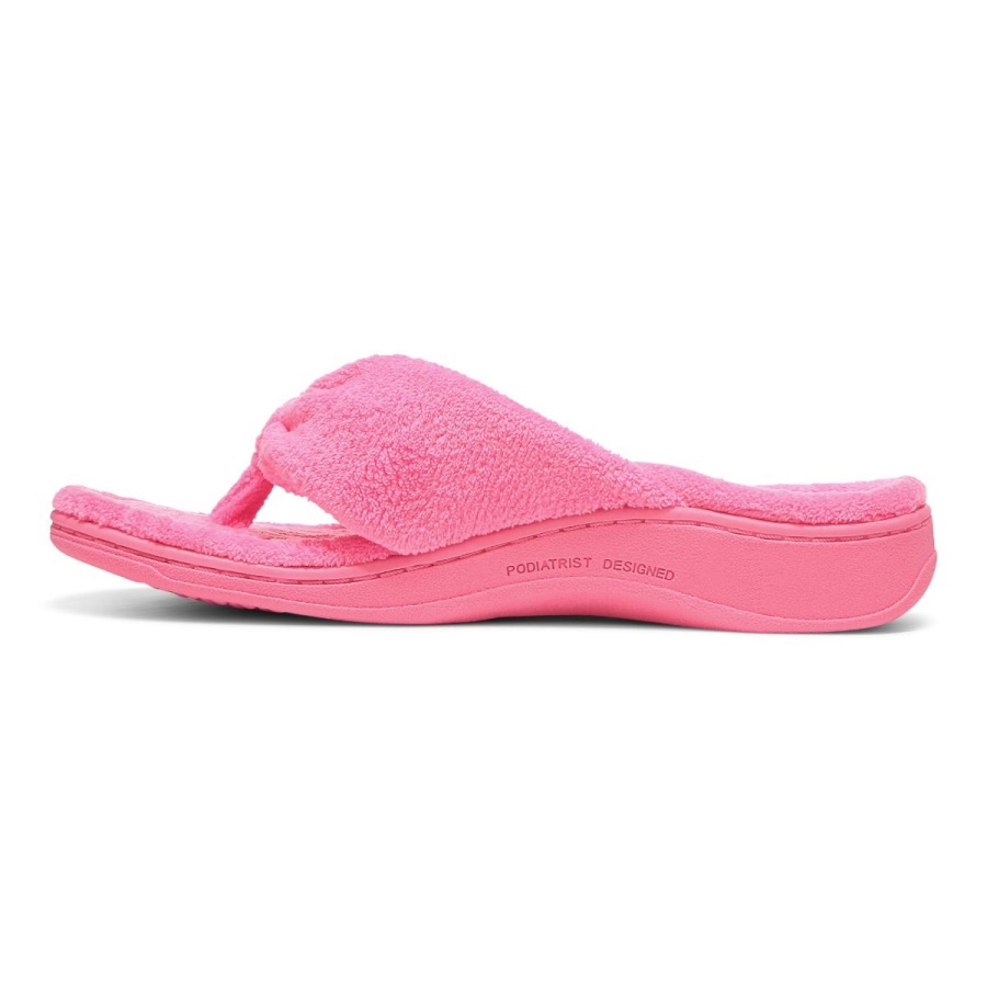 Vionic Gracie Toe Post Slipper Electric Pink
