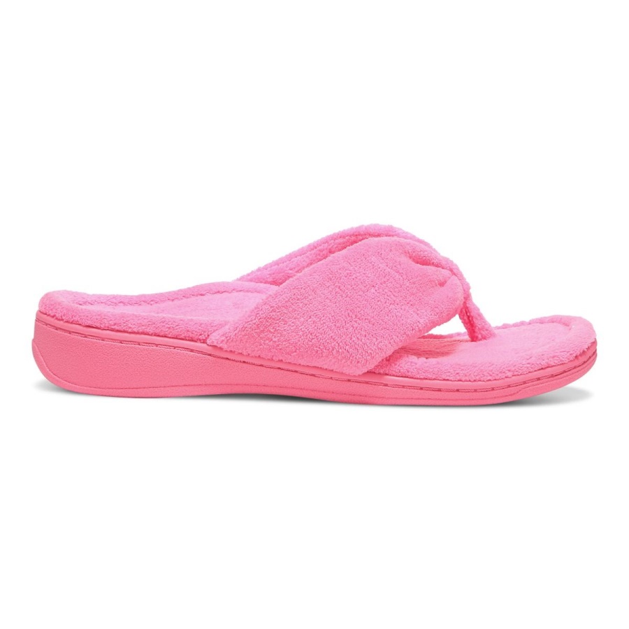 Vionic Gracie Toe Post Slipper Electric Pink