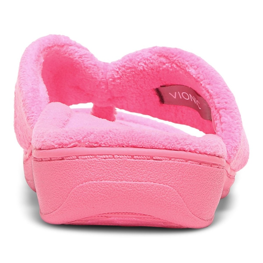Vionic Gracie Toe Post Slipper Electric Pink
