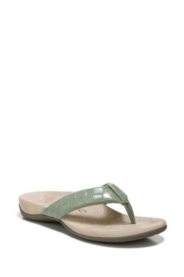 Vionic Green Layne Thong Sandals