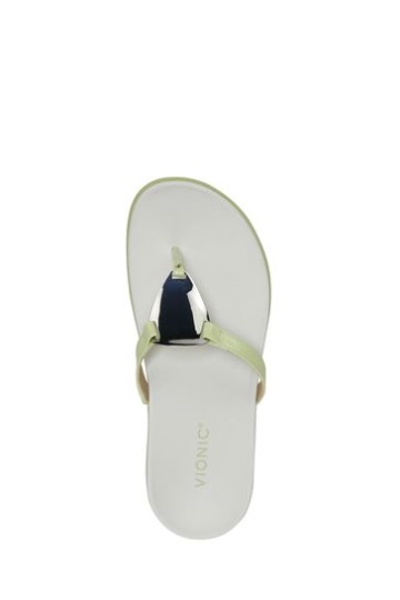 Vionic Green Raysa Thong Sandals