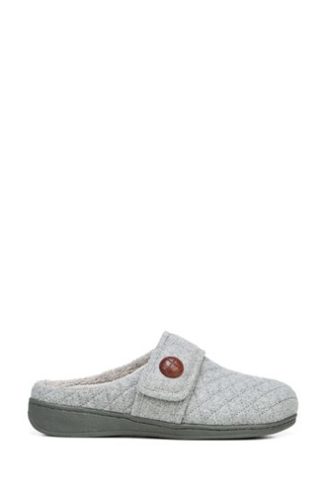 Vionic Grey Carlin Mule Slippers