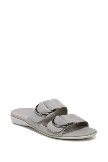 Vionic Grey Corlee Slider Sandals