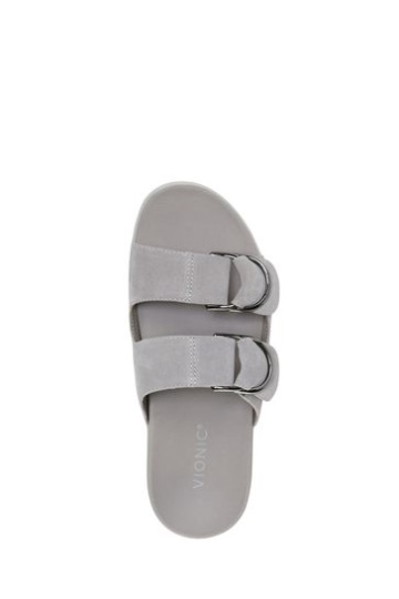 Vionic Grey Corlee Slider Sandals