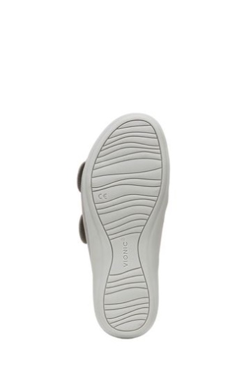 Vionic Grey Corlee Slider Sandals