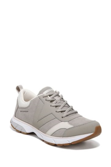 Vionic Grey Dark Taupe Zanny Lace Up Trainers