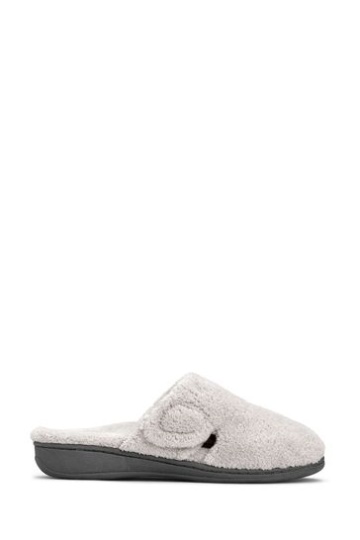 Vionic Grey Gemma Mule Slippers