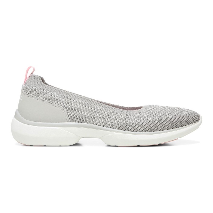 Vionic Grey Metallic Kallie Slip On Trainer