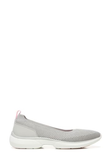 Vionic Grey Metallic Knit Kallie Slip On Shoes