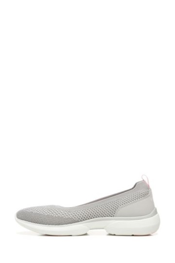 Vionic Grey Metallic Knit Kallie Slip On Shoes