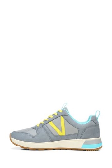 Vionic Grey Rechelle Lace Up Trainer Sneakers