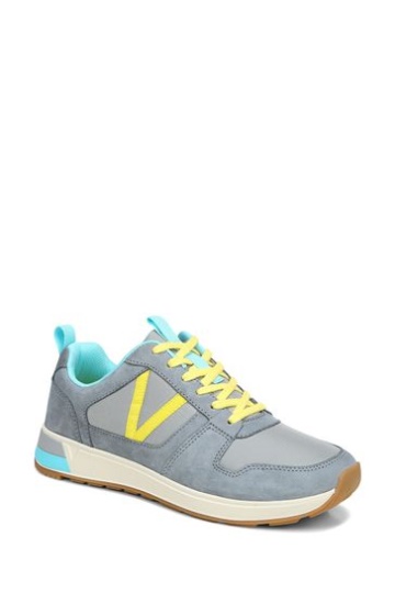 Vionic Grey Rechelle Lace Up Trainer Sneakers
