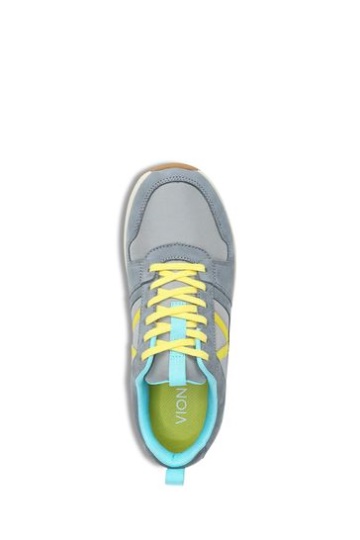 Vionic Grey Rechelle Lace Up Trainer Sneakers