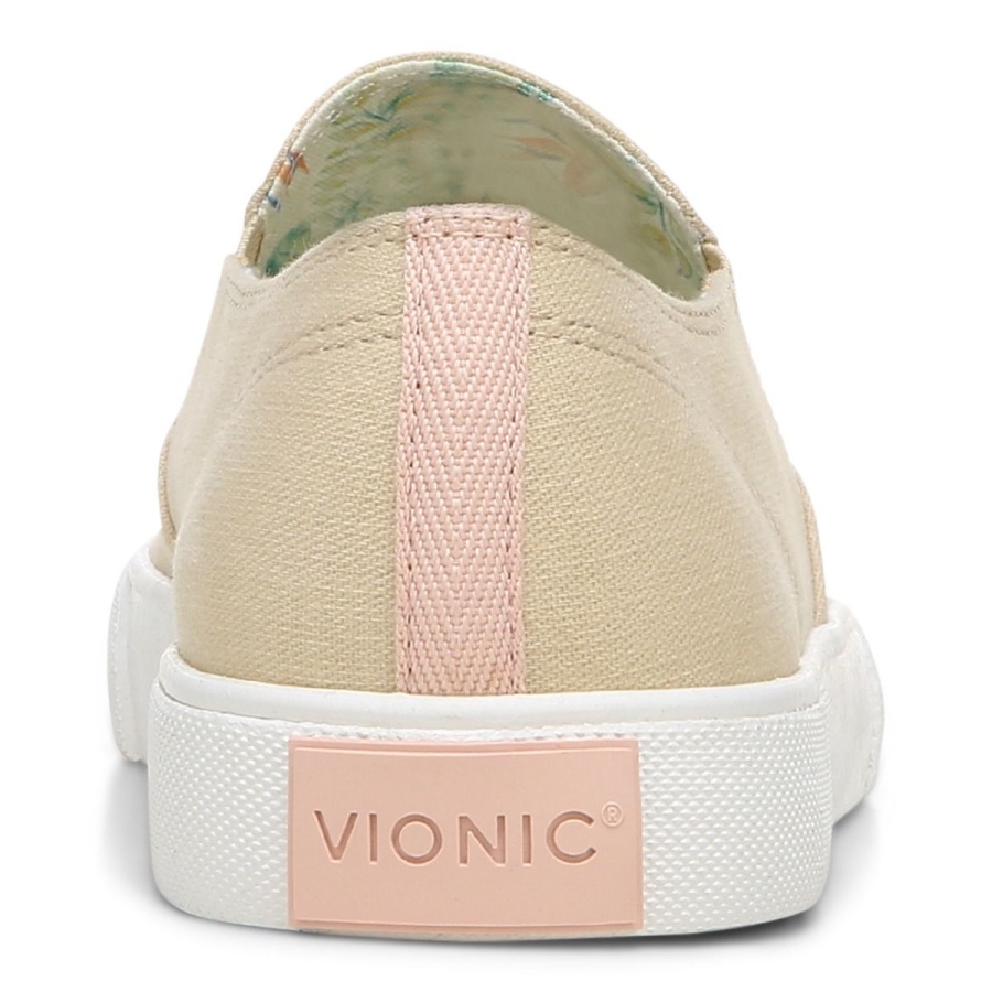 Vionic Groove Slip on Sneaker Semolina