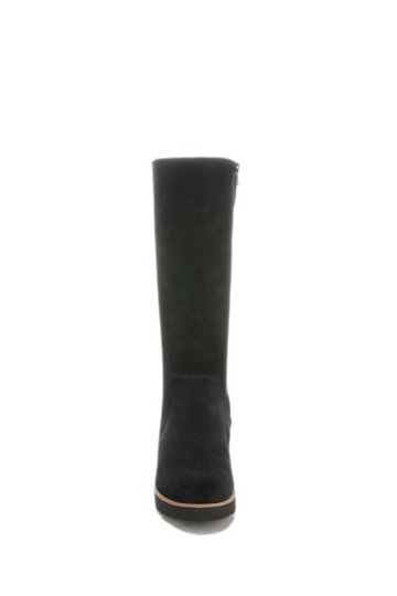 Vionic Gwen Black Waterproof Suede Knee Length Boots