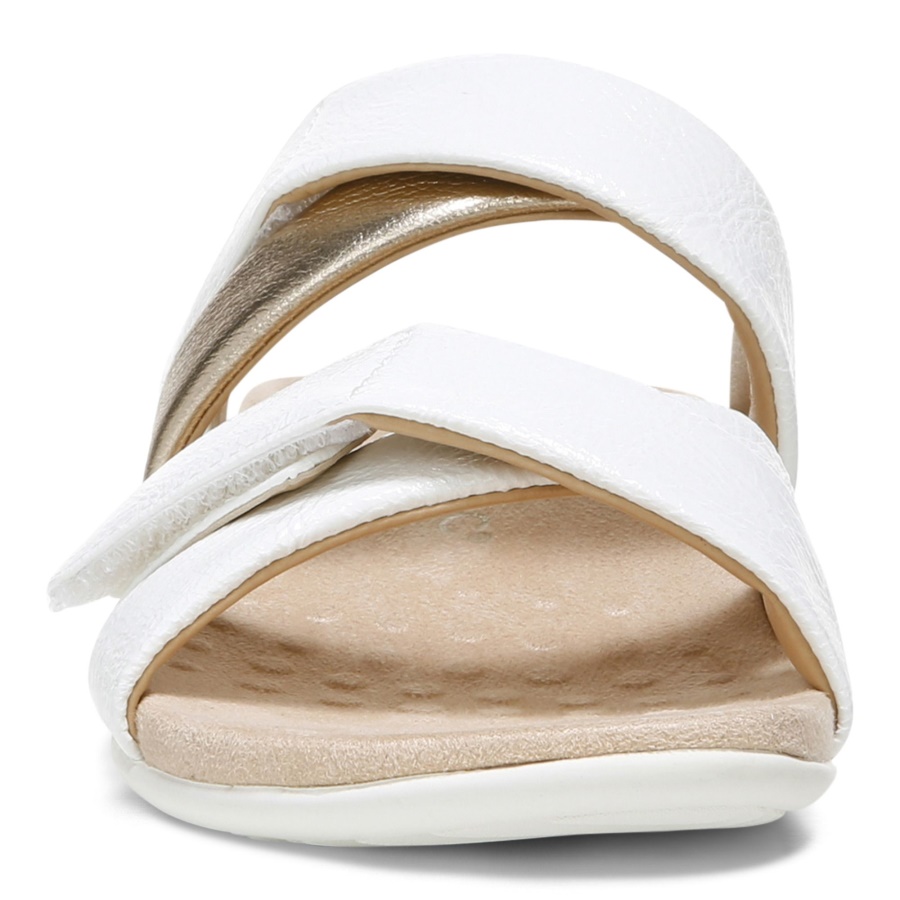 Vionic Hadlie Slide Sandal White