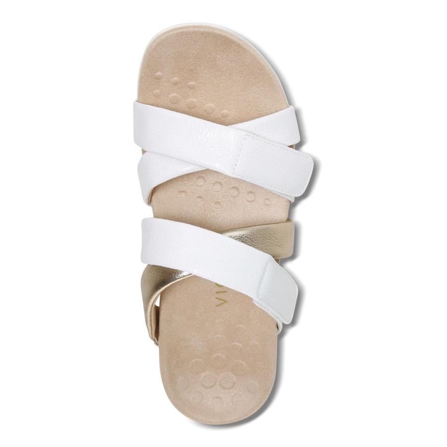 Vionic Hadlie Slide Sandal White