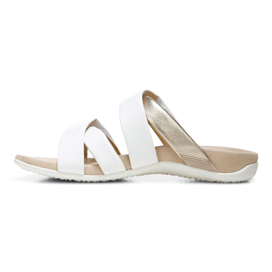 Vionic Hadlie Slide Sandal White