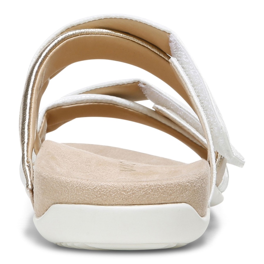 Vionic Hadlie Slide Sandal White
