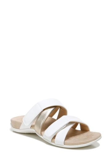 Vionic Hadlie White Slider Sandals