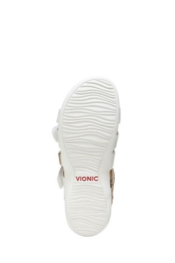 Vionic Hadlie White Slider Sandals