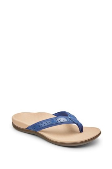 Vionic Indigo Blue Casandra Thong Toe Post Sandals