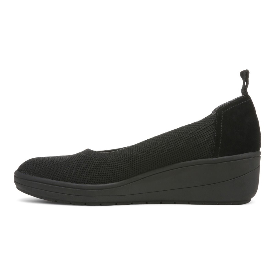 Vionic Jacey Knit Wedge Black