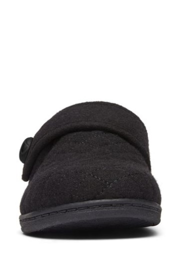 Vionic Jackie Black Slippers