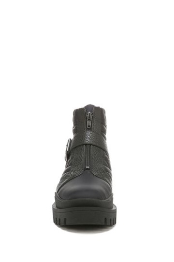 Vionic Janara Black Waterproof Nylon Mid Shaft Boots