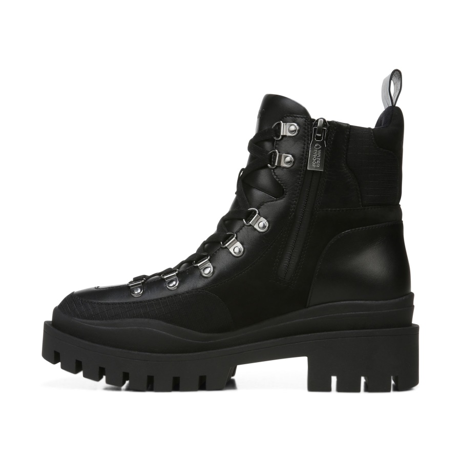 Vionic Jaxen Boot Black Leather Textile