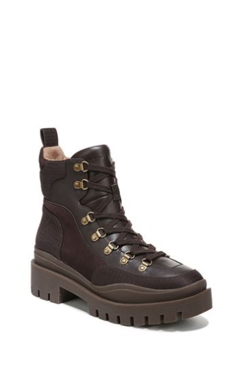 Vionic Jaxen Chocolate Waterproof Leather Mid Shaft Boots