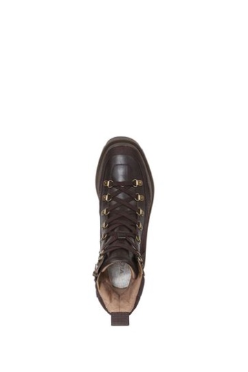 Vionic Jaxen Chocolate Waterproof Leather Mid Shaft Boots